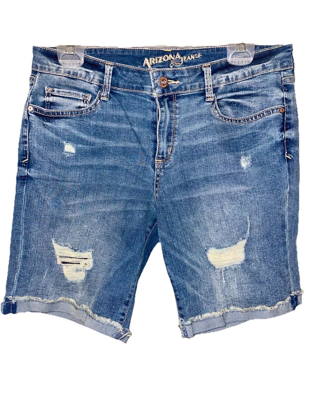 Arizona Jean Co Women’s Denim Jean Bermuda Shorts Sz Junior 13 NEW Dark Wash